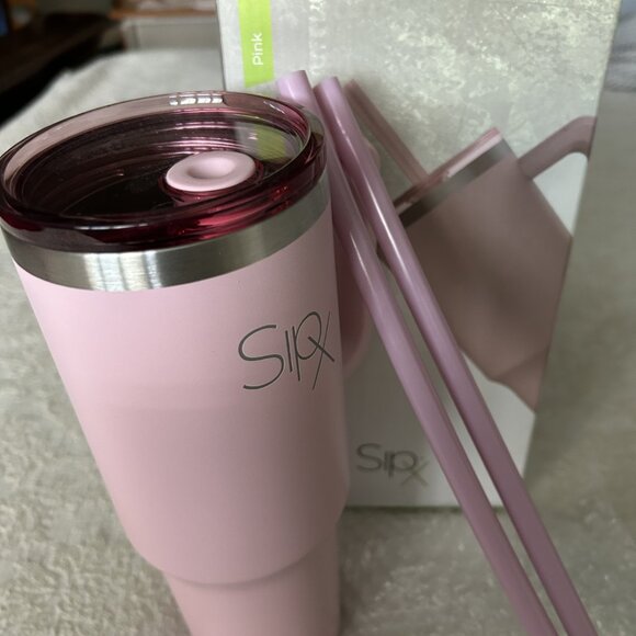 SipX Tumbler with Handle and Straw, Stainless Steel Vacuum Travel - Picture 1 of 3